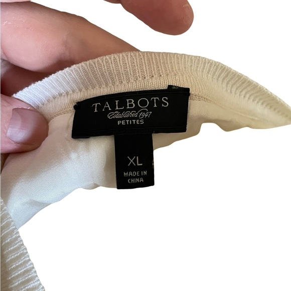 Talbots cream cardigan XL - Picture 4 of 5